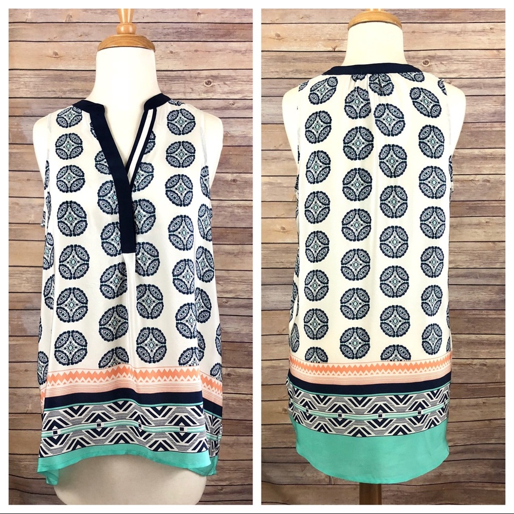*Vanessa Virginia Hi Lo Finn Silk Tank Top